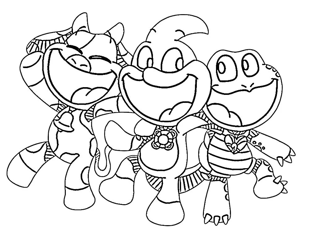 Coloriage Dessin des Smiling Critters 9