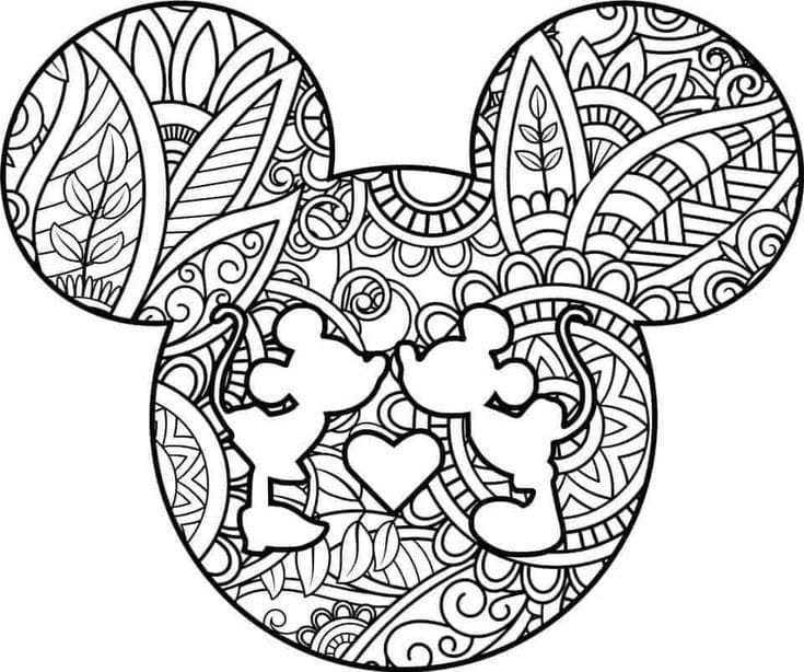 Coloriage Dessin Mandala Disney Gratuit