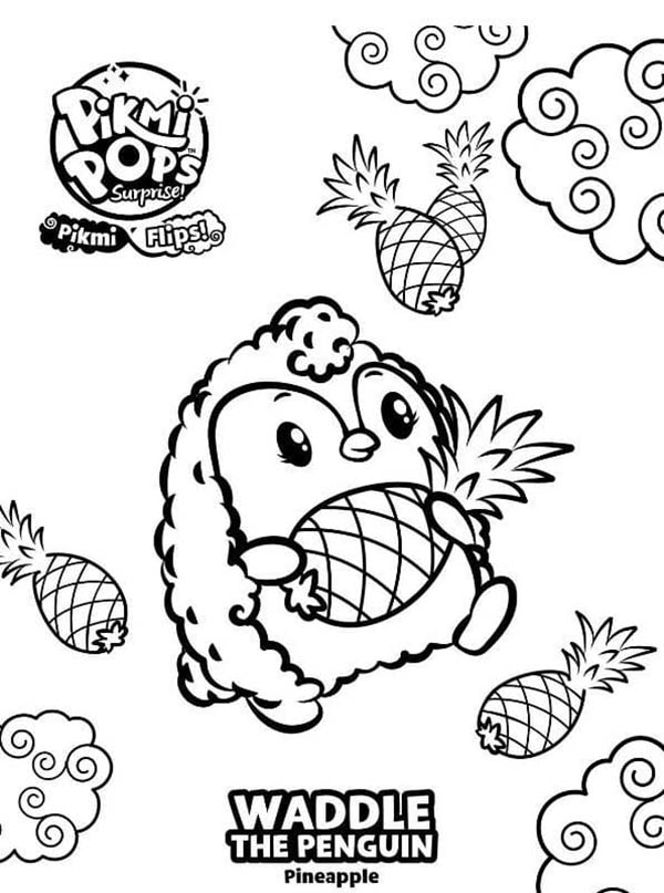 Coloriage Dessin Pikmi Pops Waddle