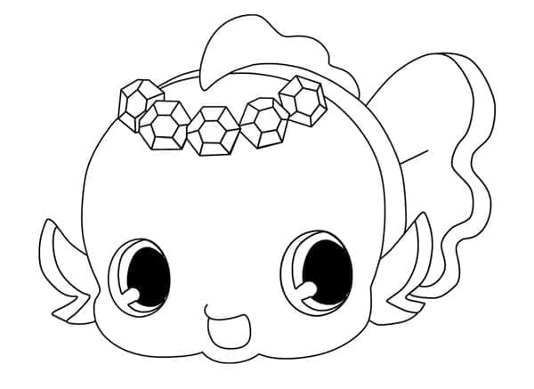 Coloriage Dessine Aqua de Jewelpet