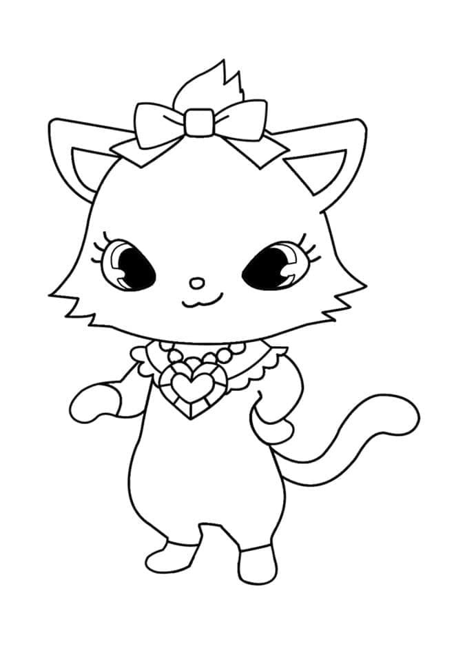 Coloriage Dessine Diana de Jewelpet