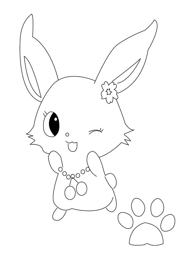 Coloriage Dessine Ruby de Jewelpet