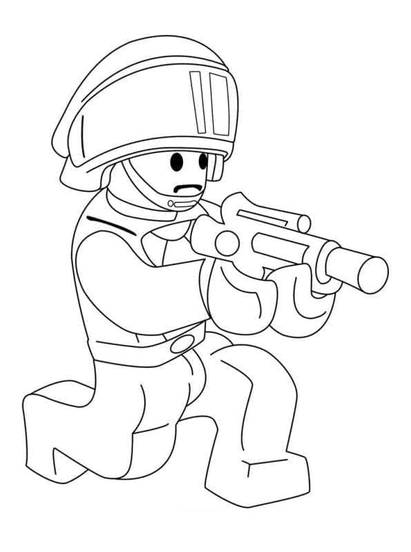 Coloriage Dessine un soldat de Lego Star Wars