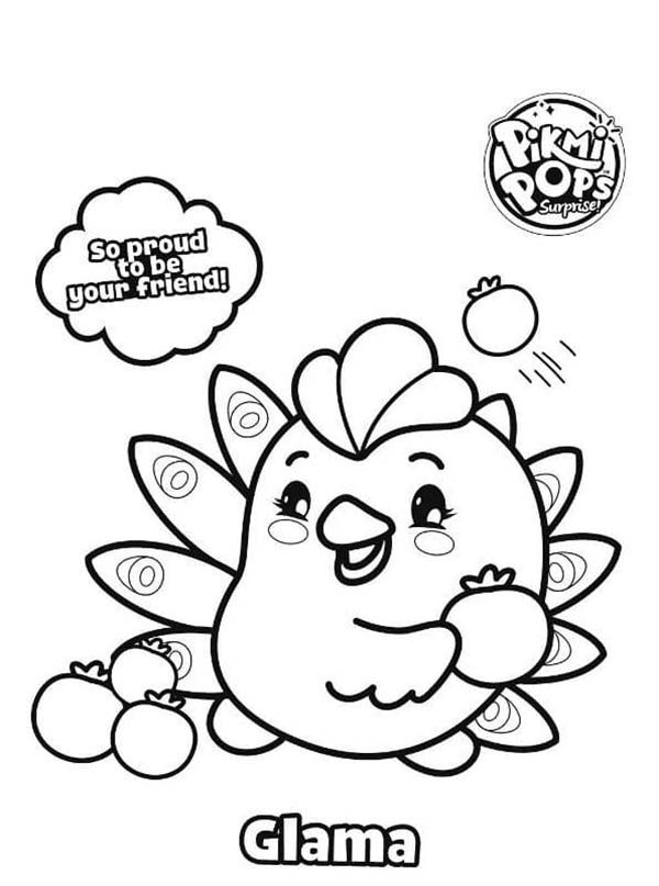 Coloriage Dessiner De Pikmi Pops Glama