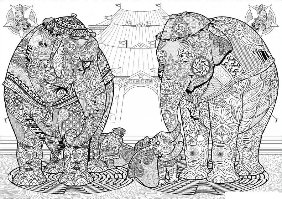 Coloriage Dessiner Dumbo Mandala Disney