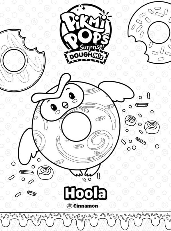 Coloriage Dessiner imprimable Pikmi Pops Hoola