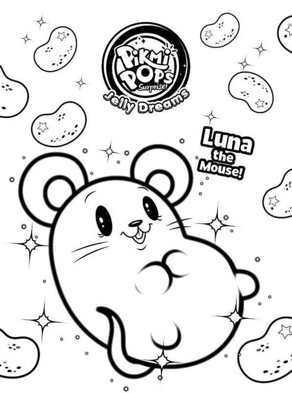 Coloriage Dessiner imprimable Pikmi Pops Luna