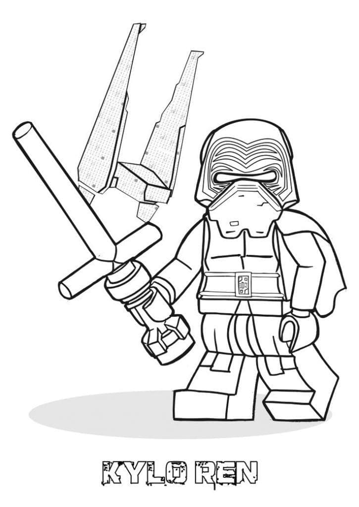 Coloriage Dessiner Lego Kylo Ren Star Wars