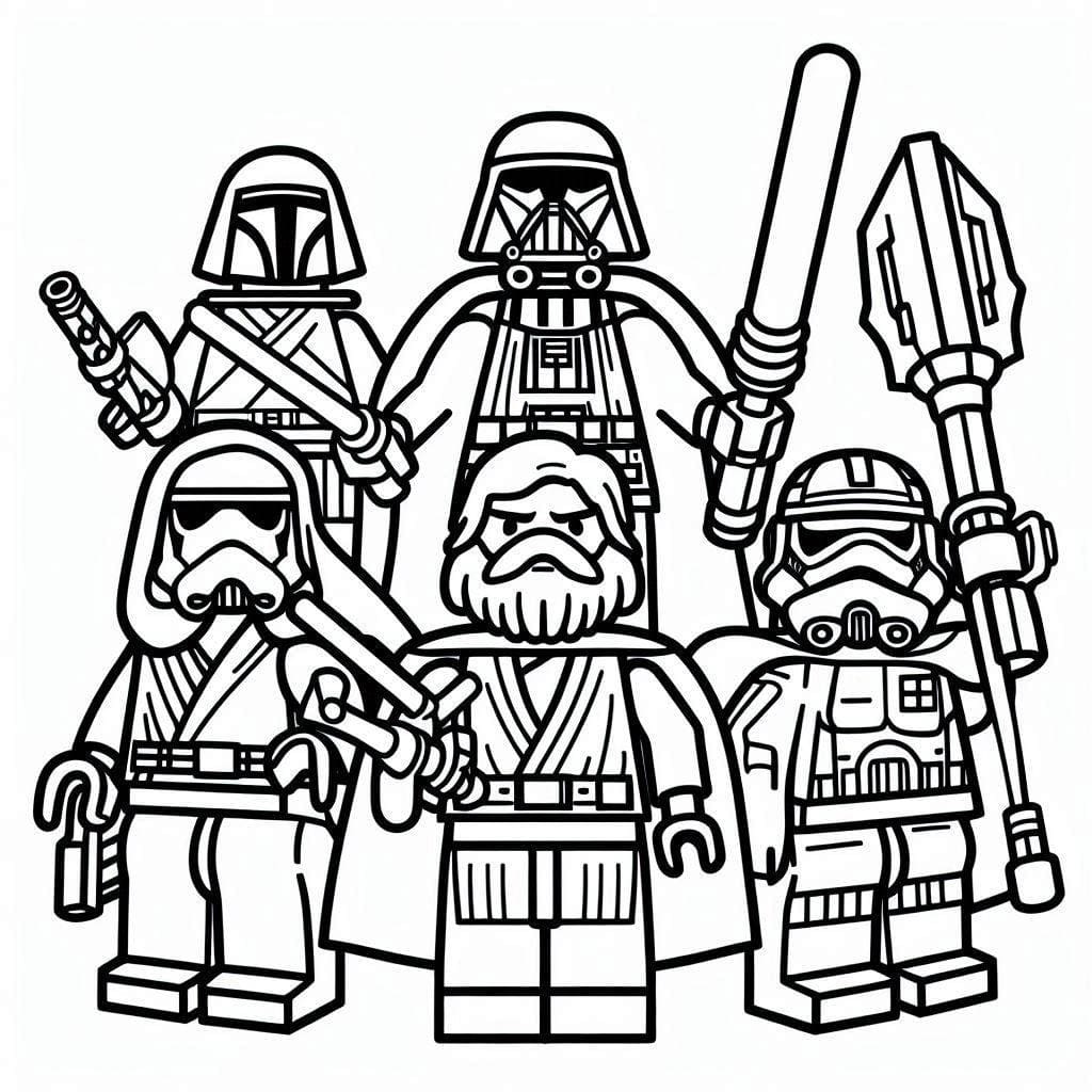 Coloriage Dessiner Lego Star Wars 3