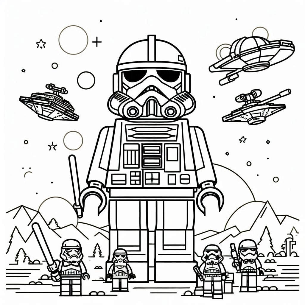 Coloriage Dessiner Lego Star Wars 5