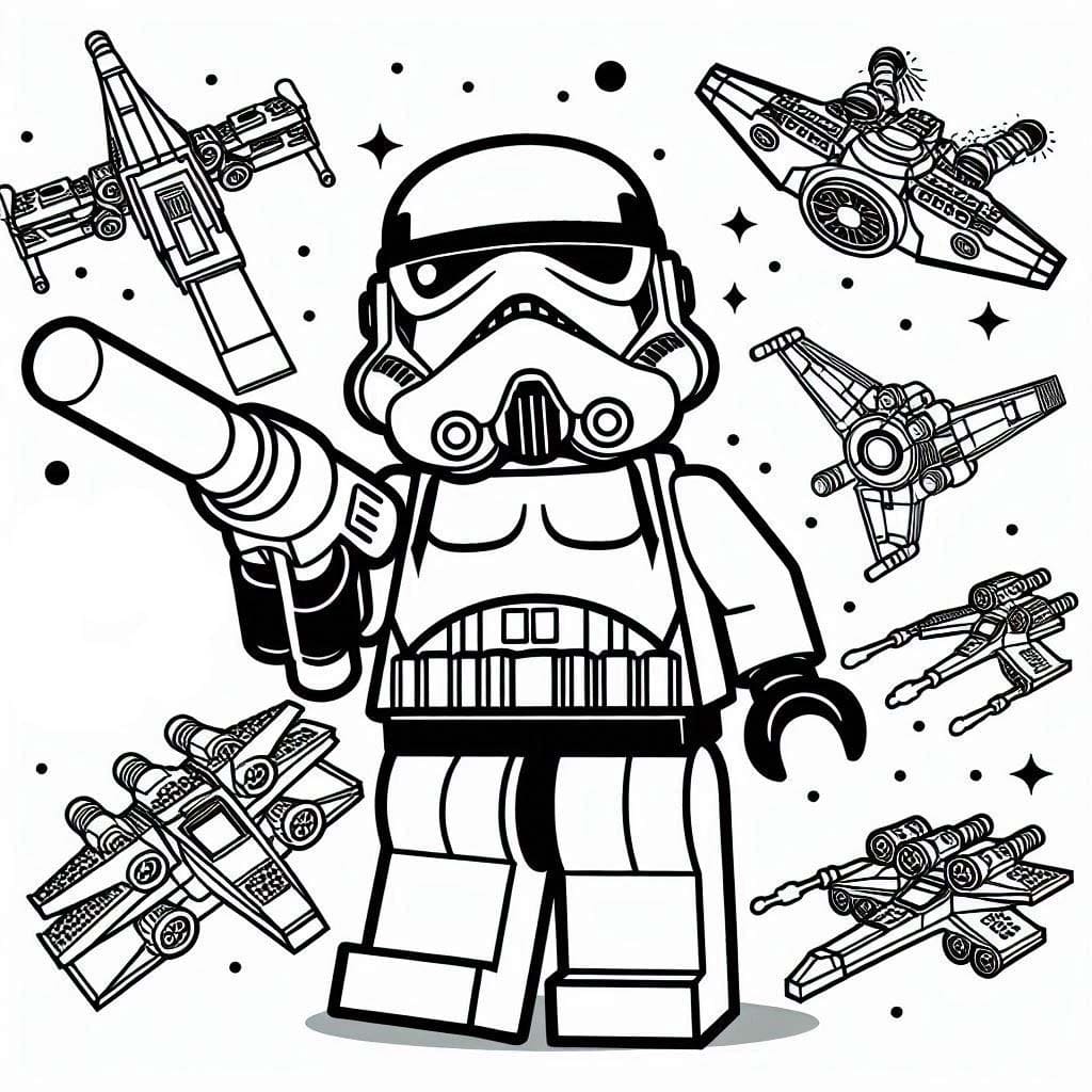 Coloriage Dessiner Lego Star Wars 7