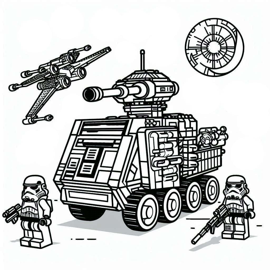 Coloriage Dessiner Lego Star Wars 8