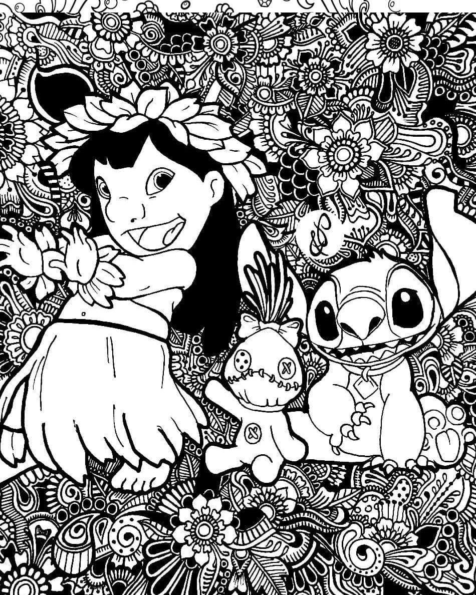 Coloriage Dessiner Lilo et Stitch