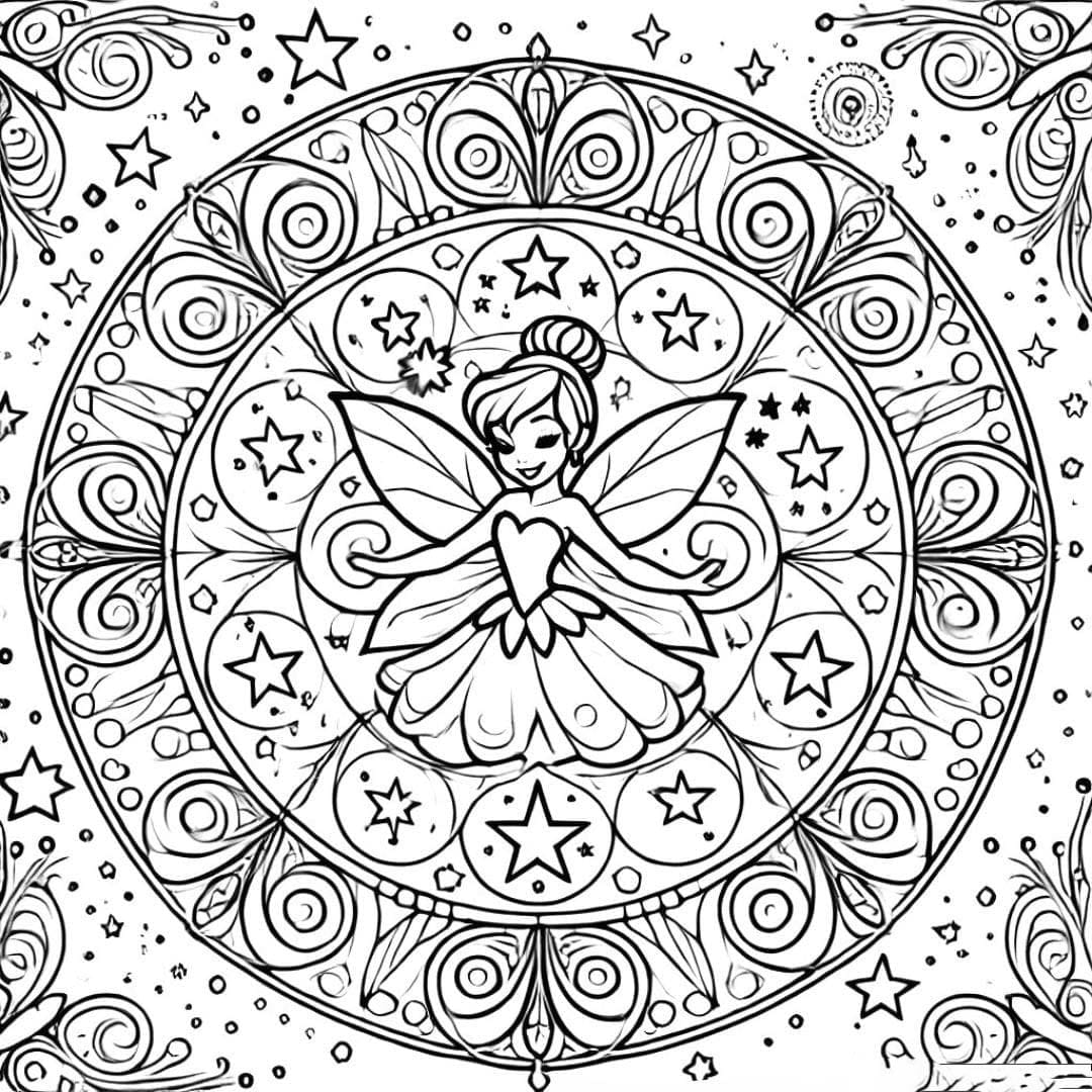 Coloriage Dessiner Mandala Disney 15