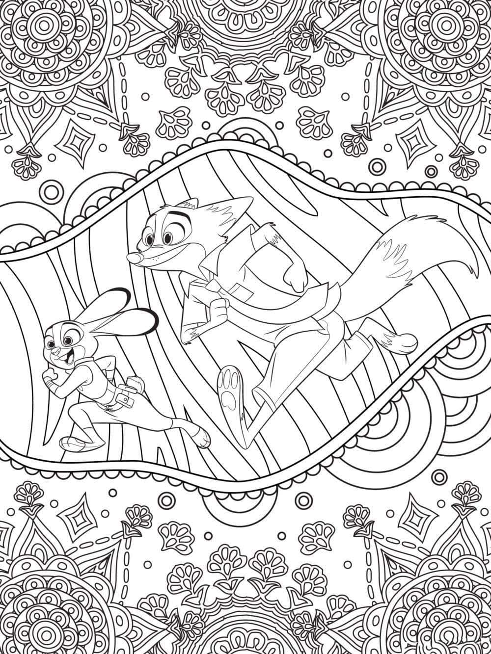 Coloriage Dessiner Mandala Disney 7 à imprimer