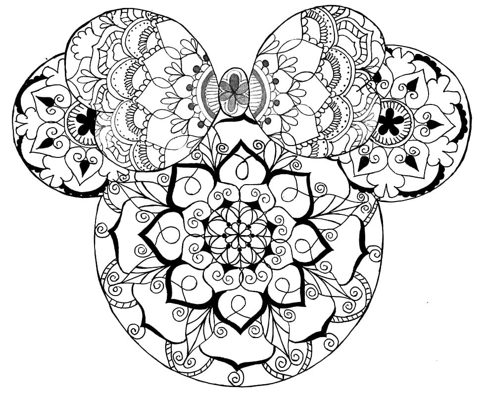 Coloriage Dessiner Minnie Mouse Mandala