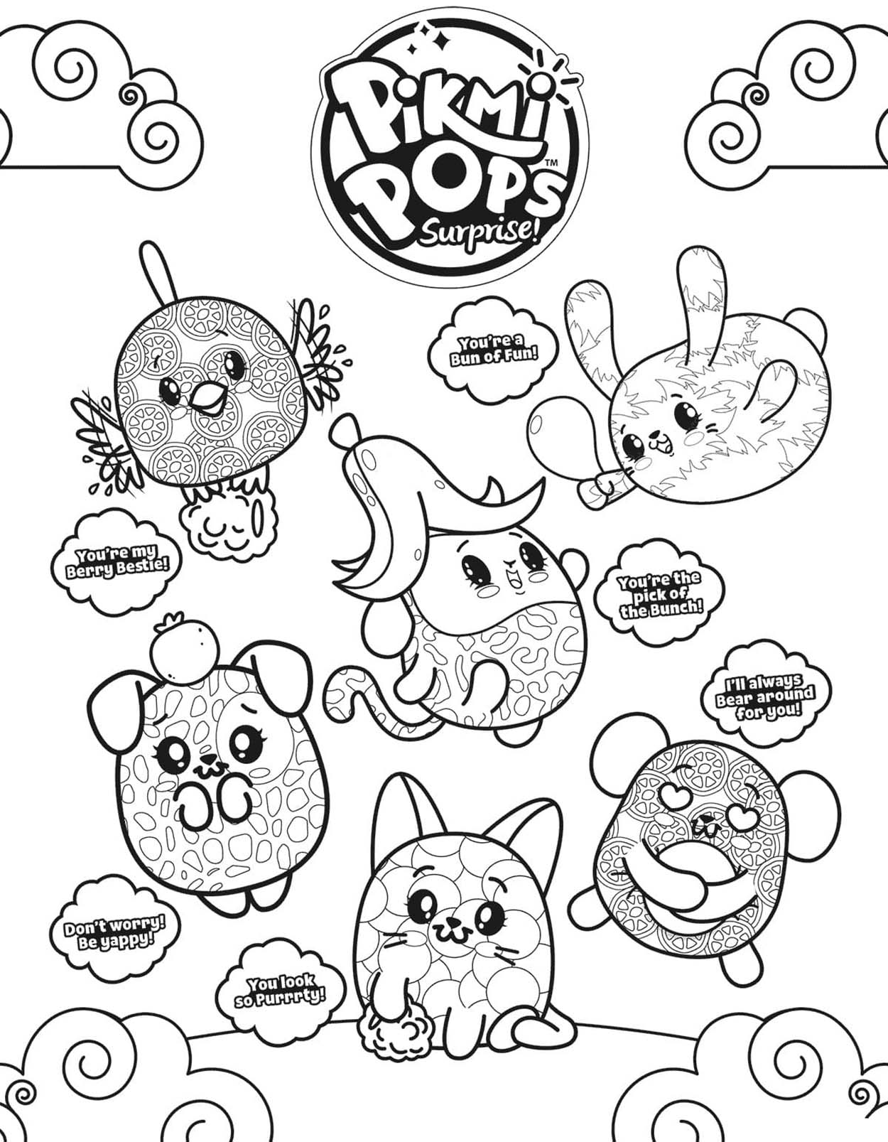 Coloriage Pikmi Pops à imprimer