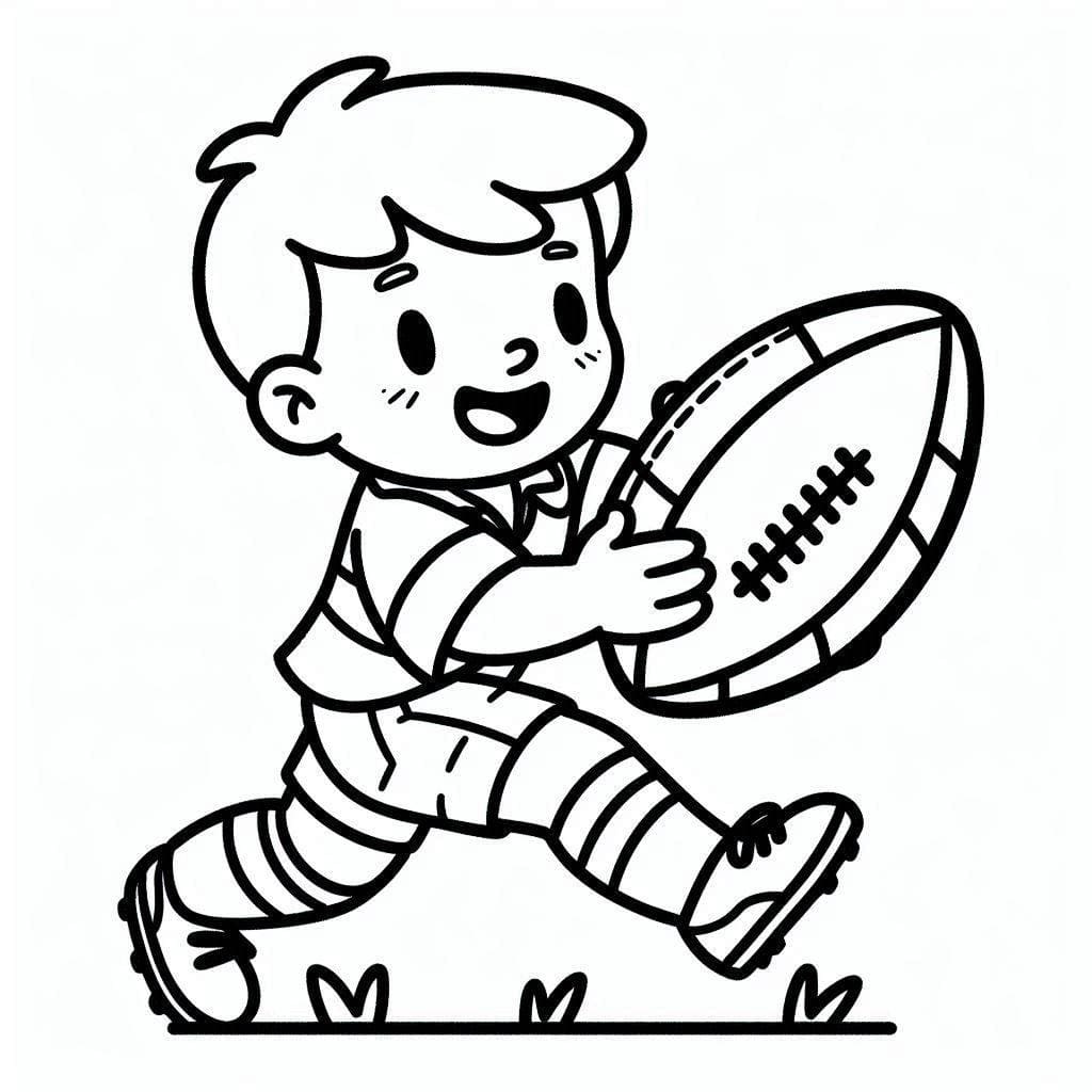 Coloriage Dessiner Rugby 5