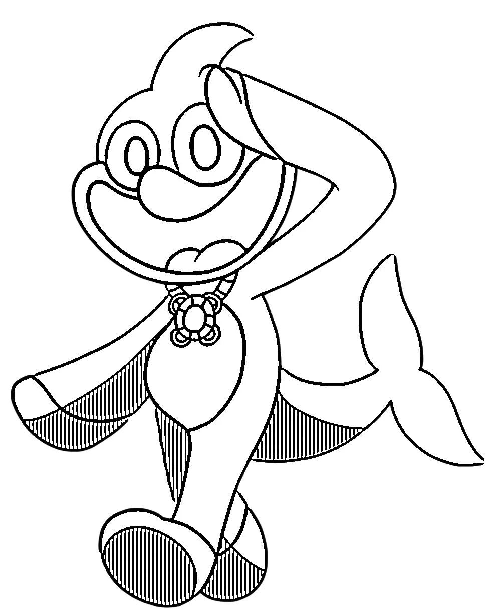 Coloriage Dessiner Smiling Critters poisson