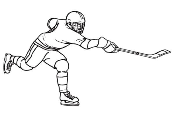 Coloriage Dessiner un hockey à imprimer gratuitement