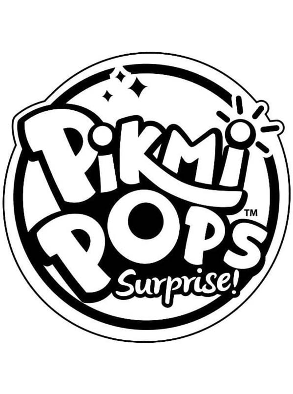 Coloriage Dessiner un logo Pikmi Pops Surprise