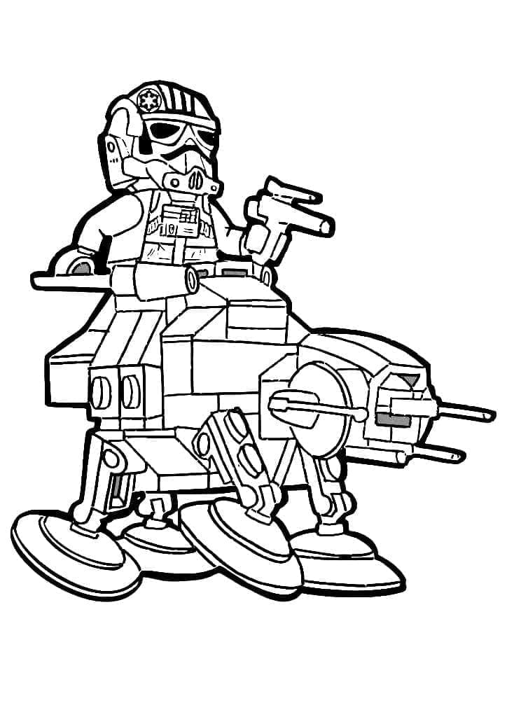 Coloriage Dessiner une image de Lego Star Wars