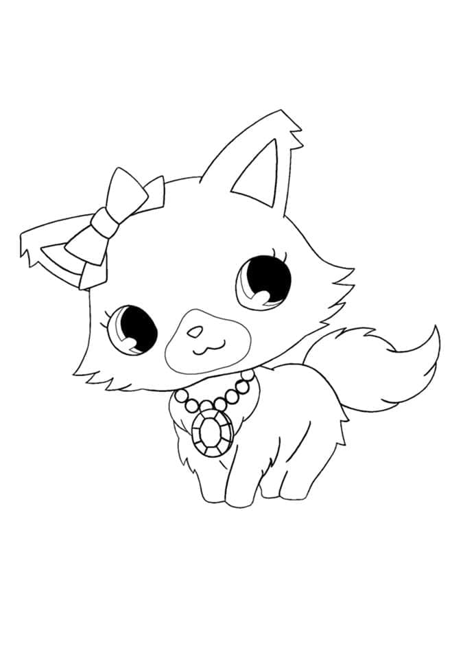 Coloriage Dessinez Garnet de Jewelpet