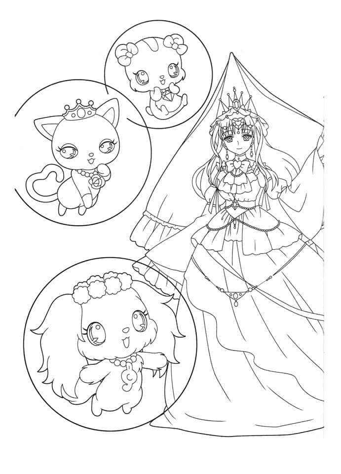 Coloriage Dessinez Jewelpet gratuitement et à imprimer