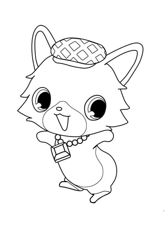 Coloriage Dessinez la néphrite de Jewelpet