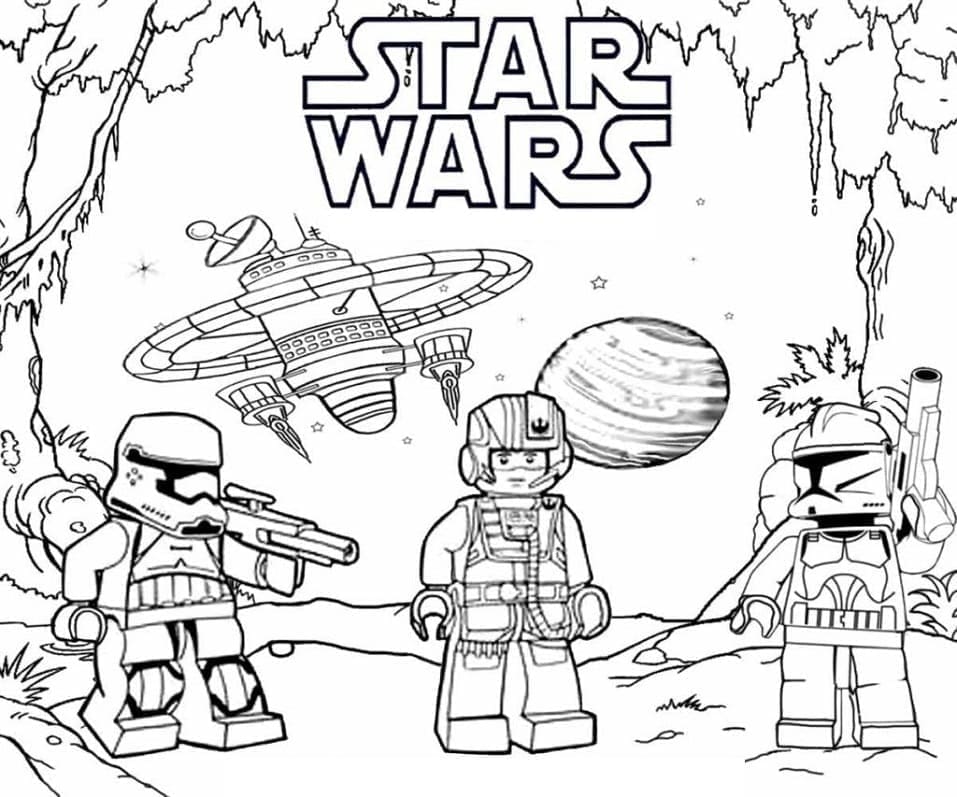 Coloriage Lego Star Wars à imprimer