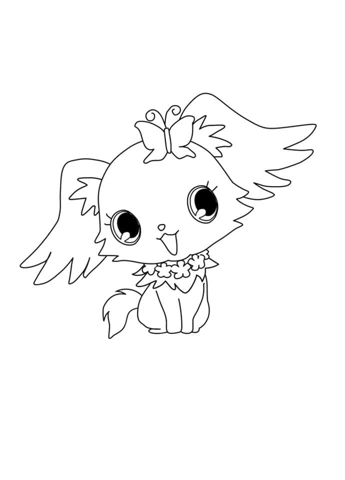 Coloriage Dessinez Péridot à partir de Jewelpet