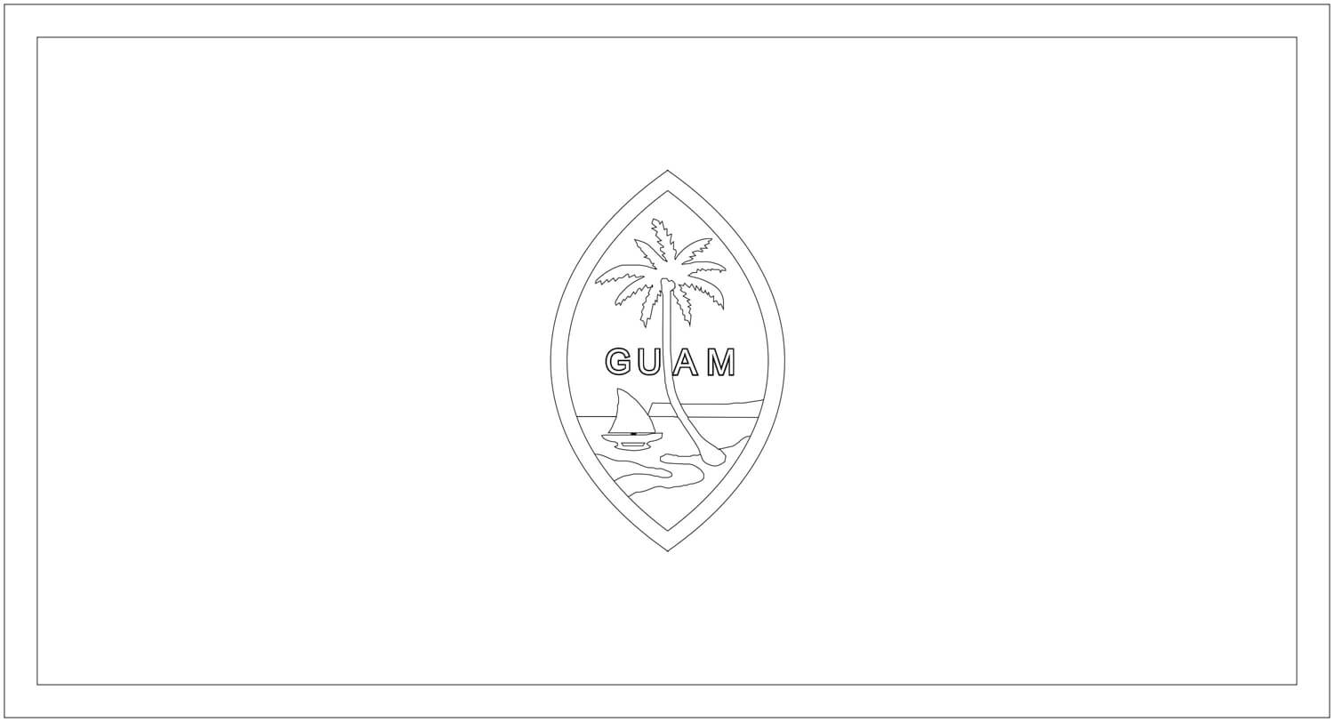 Coloriage Drapeau de Guam