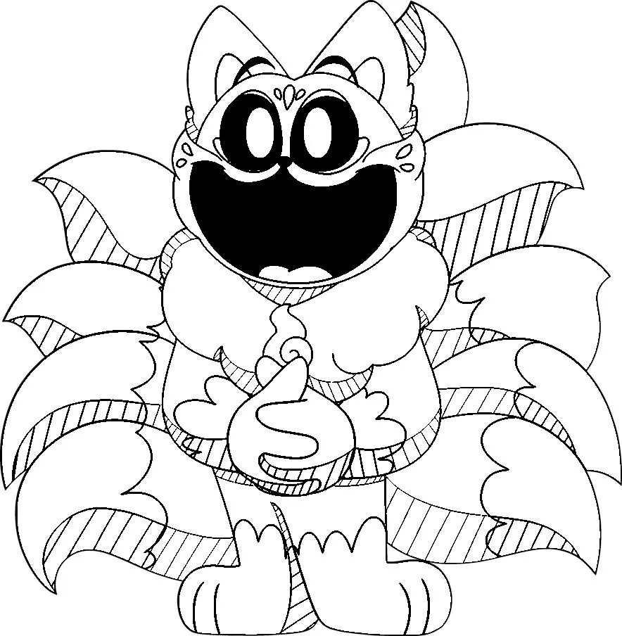 Coloriage Heureux libre Smiling Critters