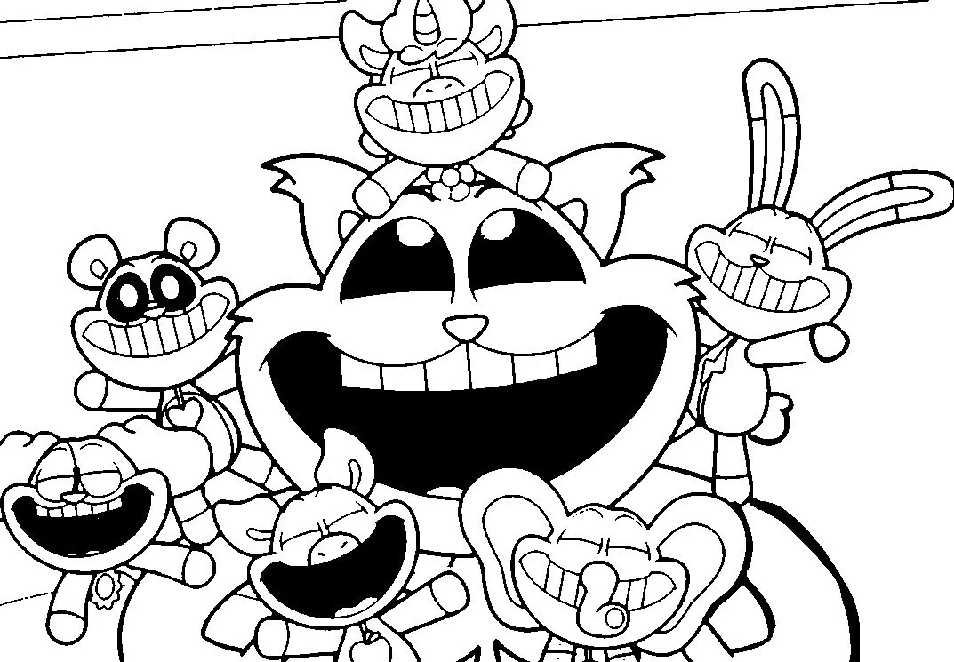 Coloriage Heureux Smiling Critters