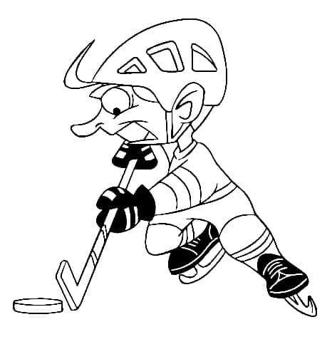 Coloriage Hockey gratuit pour les enfants