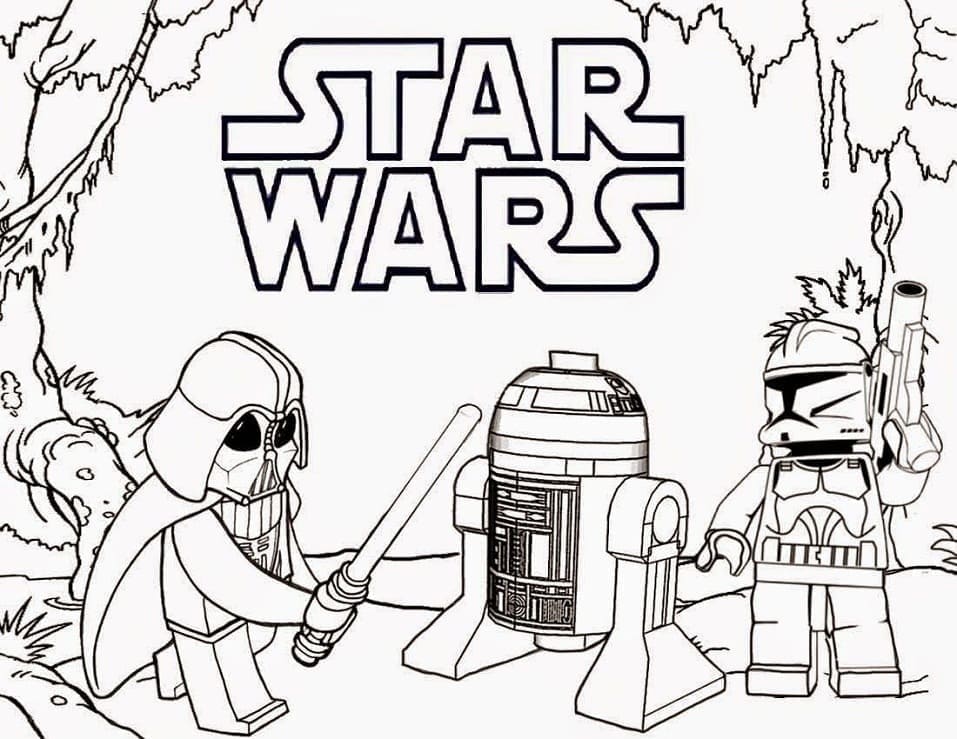 Coloriage Lego Star Wars imprimable gratuitement