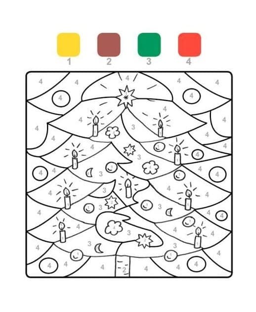 Coloriage Magique Noël 4