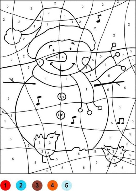 Coloriage Magique Noël 6