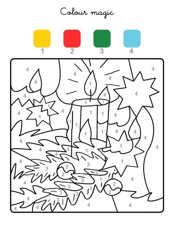 Coloriage Magique Noël 7