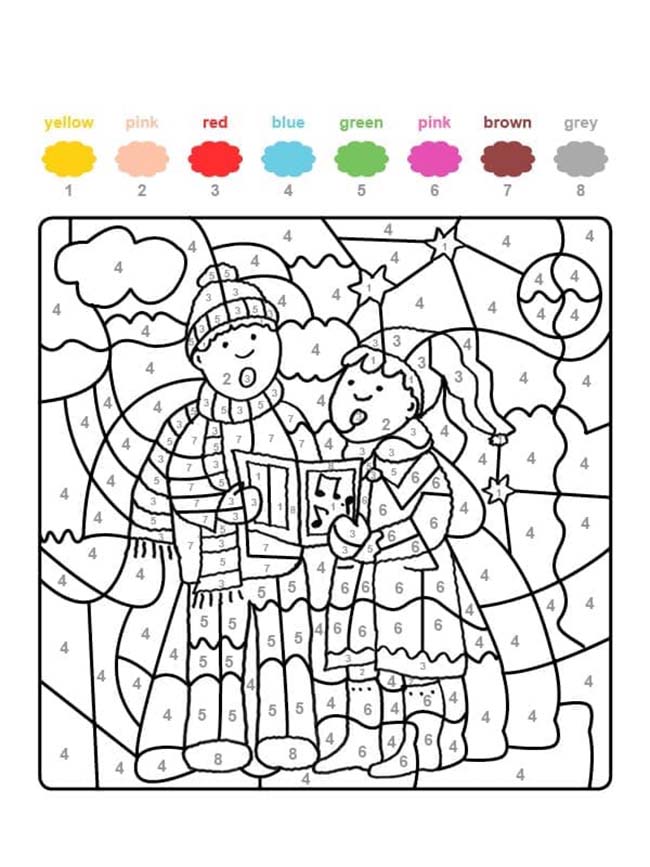 Coloriage Magique Noël enfants