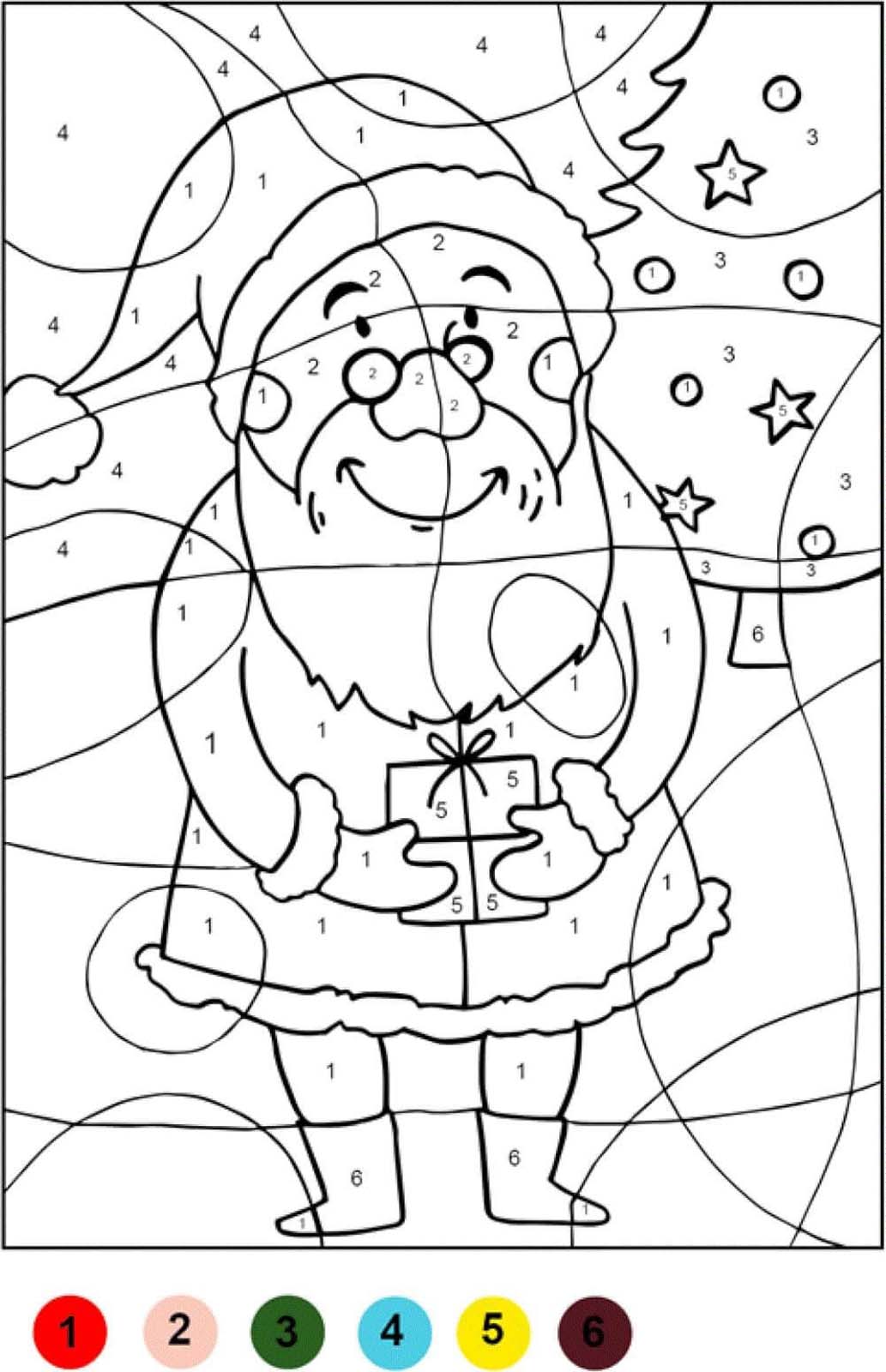 Coloriage Magique Noël le père