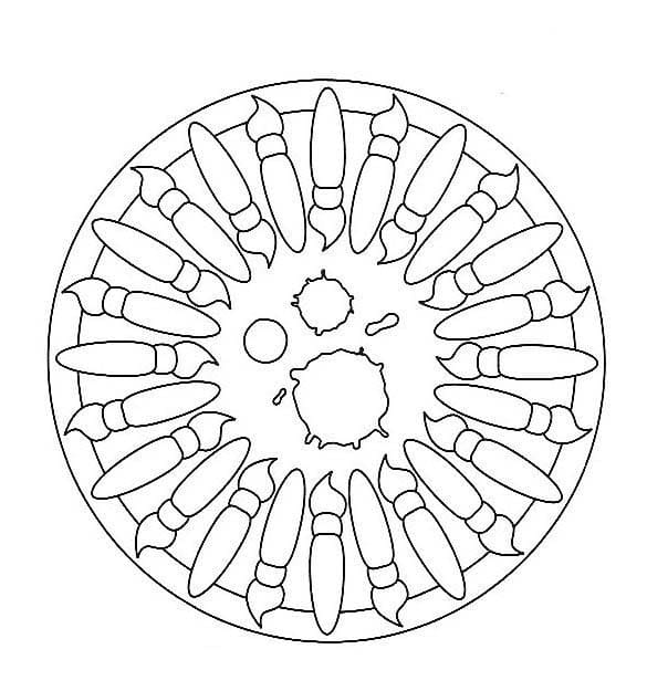 Coloriage Mandala Facile Cercle