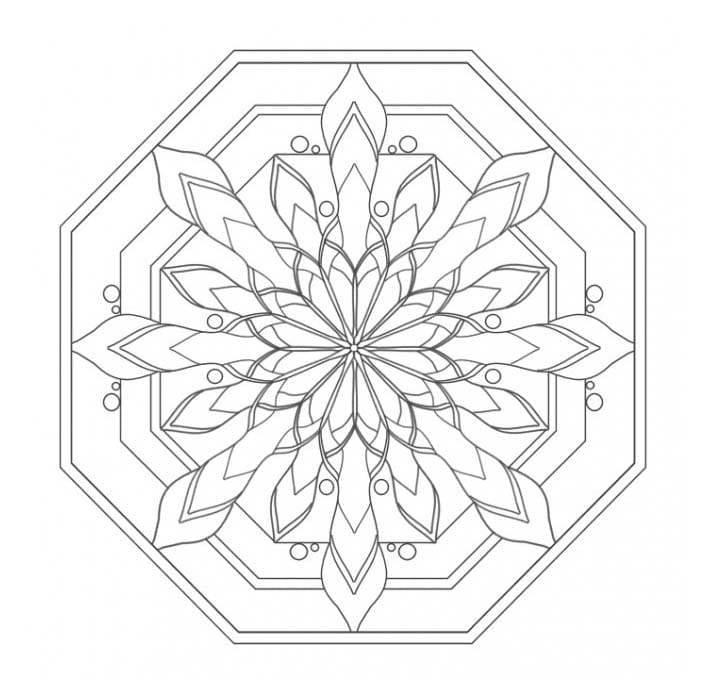 Coloriage Mandala Facile Génial