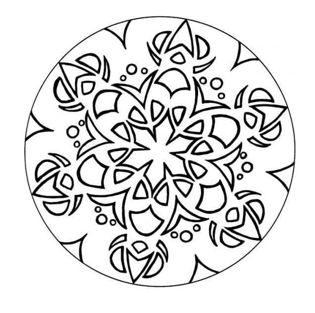 Coloriage Mandala Facile très Génial