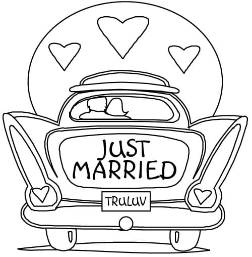 Coloriage Mariage 6