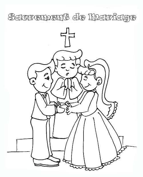 Coloriage Mariage 9