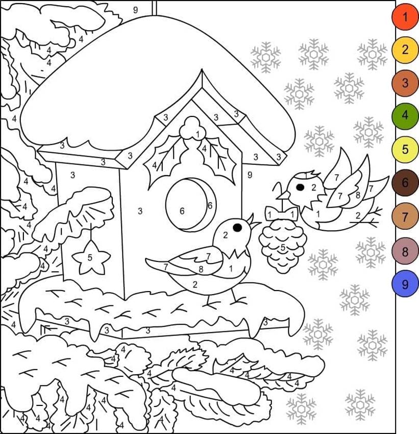 Coloriage Pour les Enfants Magique Noël