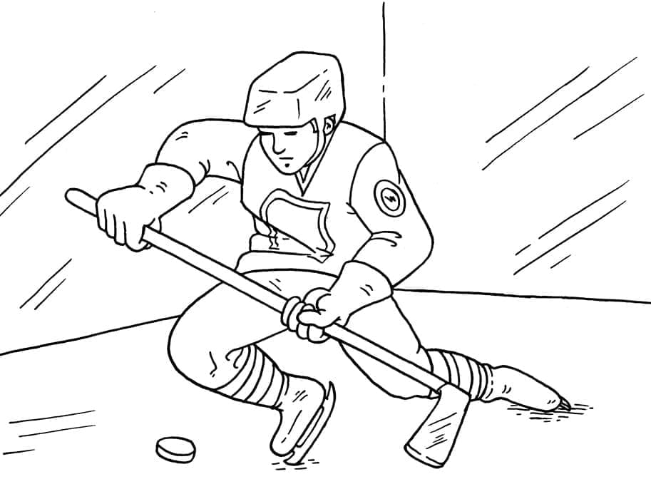 Coloriage Hockey à imprimer