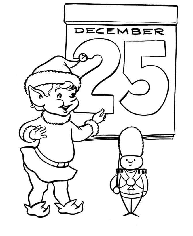 Coloriage 25 décembre