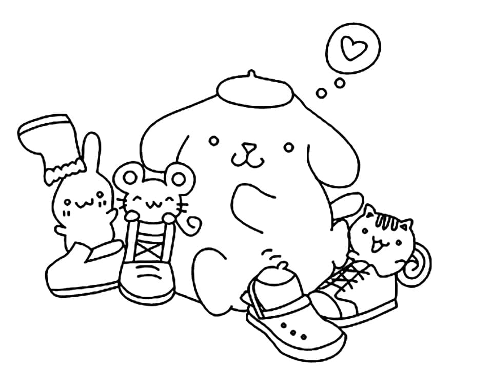 Coloriage Dessine Pompompurin 12